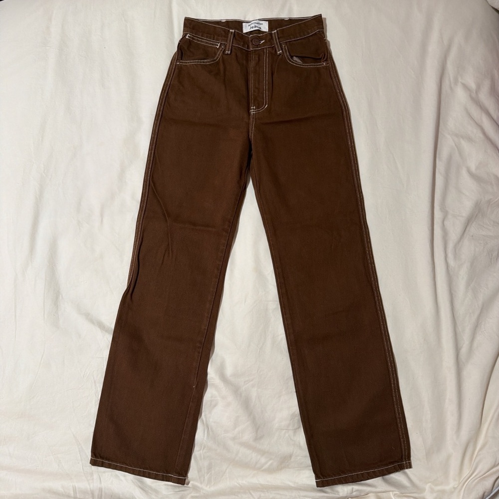Reformation Chocolate Brown Jeans